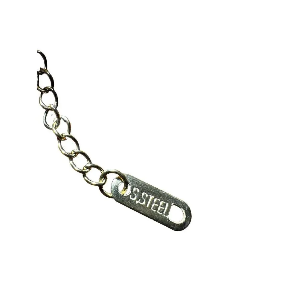 WOMENS GOLD PLATED MULTI COLOR MINI IRISH SHAMROCK STAINLESS STEEL BRACELET